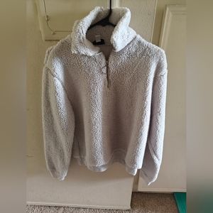 Topshop half zip fleece pullover